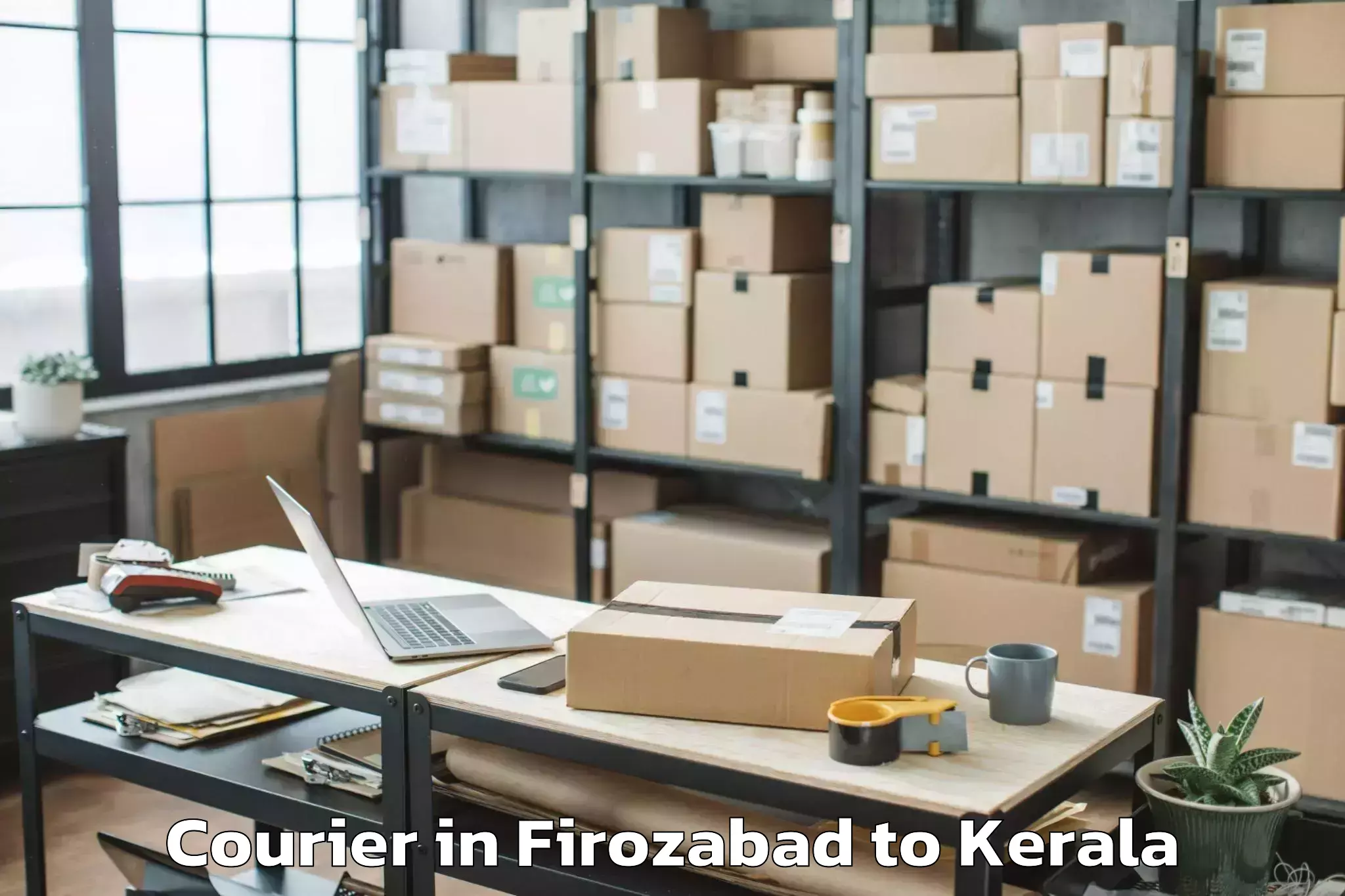 Top Firozabad to Lulu Mall Kochi Courier Available